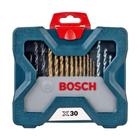 Kit de Acessórios Brocas e Bits X-Line com 30 peças com Maleta BOSCH