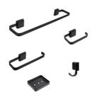 Kit De Acessórios Para Banheiro 5 Peças Luxo Preto