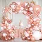 Kit de arco de balão KARLURE Rose Gold 144 unidades para decoração de festas