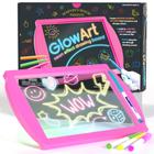 Kit de artesanato Marvin's Magic Glow Art com efeito neon rosa