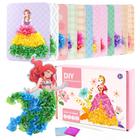 Kit de artesanato Nsuebck Puzzle Puncture Painting com 12 princesas