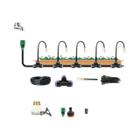 Kit de Aspersão Automática para Jardim (5-20m) - Sistema de Rega com Bico de Cobre Giratório