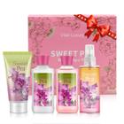 Kit de banho e corpo Vital Luxury Sweet Pea com 88mL de loção e gel