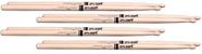 Kit de Baquetas Promark Padrão com 4 Pares 5B Clássica TX5BW em Classic Hickory Made in USA