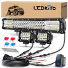 Kit de barras de luz LED e cápsulas LEDKITO de 20 polegadas para Off Road