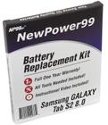 Kit de bateria NewPower99 NP99sp para Samsung Galaxy Tab S2 8.0