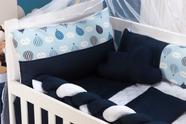 Trança Protetora para Berço Americano Tricot Azul Bebe - Bebê Enxovais -  Quarto de Bebê - Magazine Luiza