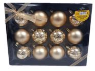 Kit de Bolas de Natal Decoradas com 12 Peças Wincy Ref.85602