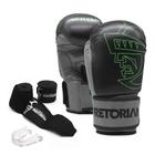 Kit De Boxe/Muay Thai Pretorian First + Bandagem+Bucal+Bolsa - Pretorian