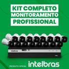 Kit de Câmeras Profissional Alta Definição Full Hd Intelbras 16 Canais MHDX 1080P Completo