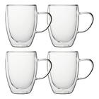 Kit De Canecas Para Café Com Parede Dupla 350ml Com 4 Unidades