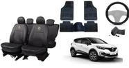 Kit de Capas Estilo Sob Medida para Captur 17-23 com Tapete e Volante