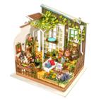 Kit de casa em miniatura RoWood Miller's Garden em escala 1:24 com móveis