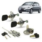 Kit de Cilindros Porta Dianteiras Malas Ignição Com Chave Honda Fit 2003 2004 2005 2006 2007 2008