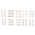 Kit de Clips para Papel Cor Rose Gold com 6 Unidades - Interponte / WX Gift