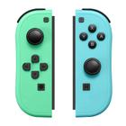 Kit de Controle Sem Fio Joy-Pad Joystick Joy-Con (L) + (R) Verde e Azul Compatível com Console Nintendo Switch