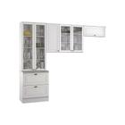 Kit de Cozinha Modulada 3 Peças Americana (2 Armários + 1 Paneleiro) CPT11 Branco - Henn