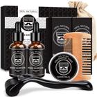 Kit de crescimento de barba MALE GOD com óleo, bálsamo, pente e massageador