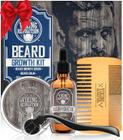 Kit de Crescimento de Barba Viking Revolution - Óleo, Bálsamo, Sérum e Pente