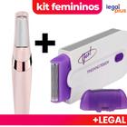 kit de cuidados femininos Lixador de Pé Elétrico + Depilador recarregável sem fio 2 em 1