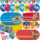 Kit de decorações de aniversário Paw Patrol Party Supplies para 16 convidados - Unique