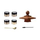 Kit De Defumador De Uísque Hexagonal Com 4 Sabores De Chips De Madeira, Presente De Aniversário Para