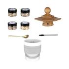 Kit De Defumador De Uísque Hexagonal Com 4 Sabores De Chips De Madeira, Presente De Aniversário Para