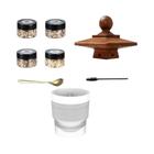 Kit De Defumador De Uísque Hexagonal Com 4 Sabores De Chips De Madeira, Presente De Aniversário Para