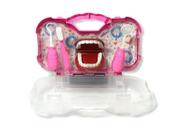 Kit De Dentista Maleta Com 9 Peças Infantil Paki Toys Rosa