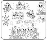 Kit de desenho gigante para colorir - baby shark - BECO DOS PAPÉIS