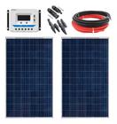 Kit De Energia Solar Resun 2 Placas 100w Com Controlador 30a