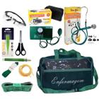 Kit de enfermagem com esfigmo esteto e bolsa transparente - PREMIUM