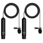 Kit de entrevista com microfone Lavalier Movo LV4 Phantom Power XLR