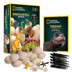 Kit de escavação de dinossauros NATIONAL GEOGRAPHIC, 12 tijolos de dinossauro com figuras - Blue Marble