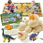 Kit de Escavação de Ovos de Dinossauro Joyvalley - Com Tapete de Brincar (3+ anos)