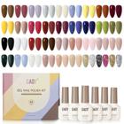 Kit de esmalte de gel GAOY, 42 unidades, preto, marrom, vermelho, glitter