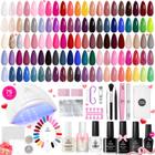 Kit de esmalte de gel para unhas Beetles Gel com luz UV 45 cores 75 unidades