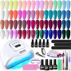 Kit de esmaltes em gel JODSONE UV Light 32 cores com ferramentas de manicure