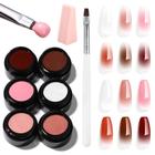 Kit de esmaltes Makartt Ombre Gel 6 Colors Gradient Blush