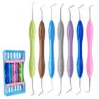 Kit De Espátulas De Resina Dentária, 7 Peças, Instrumentos De Enchimento Composto De Silicone Para