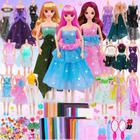 Kit de estilista MINIFUN com 3 bonecas e 3 manequins para meninas