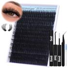 Kit de extensão de cílios Geeneiya 100D Fluffy Lash 280 Cluster