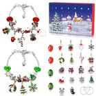 Kit de fabricação de pulseiras Advent Calendar Charm 2024 para crianças