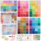 Kit de fabricação de pulseiras INSCRAFT Clay Beads 22000 unidades 120 cores