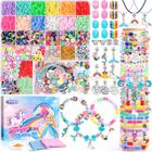 Kit de fabricação de pulseiras ZOOI para meninas de 6 a 12 anos com 2400 miçangas