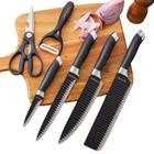 Kit de Facas Churrasco Inox Profissional Antiaderente 6 Peças - BALI