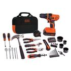 Kit de ferramentas BLACK+DECKER 20V Max Drill 68 peças com íon de lítio