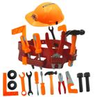 Kit de Ferramentas Infantil com Cinto e Capacete Construtor Criança