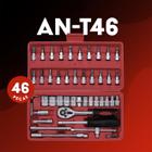 Kit De Ferramentas Multiuso Com 46 Peças E Maleta Ant46