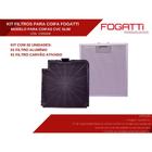 Kit de Filtros Alumínio + Carvão para Coifa Fogatti Modelo CVC Slim